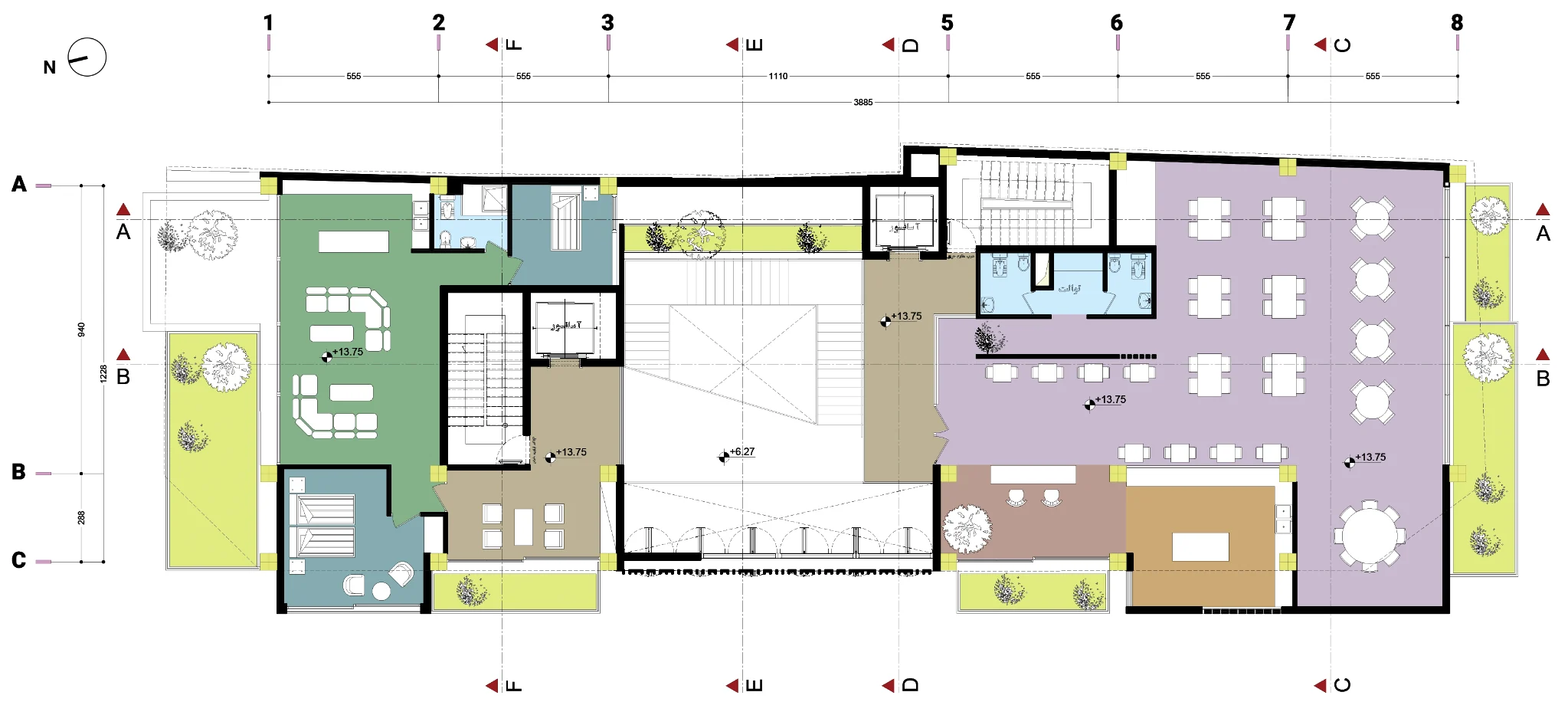 Mahabad Engineering Organization Building — Third floor plan