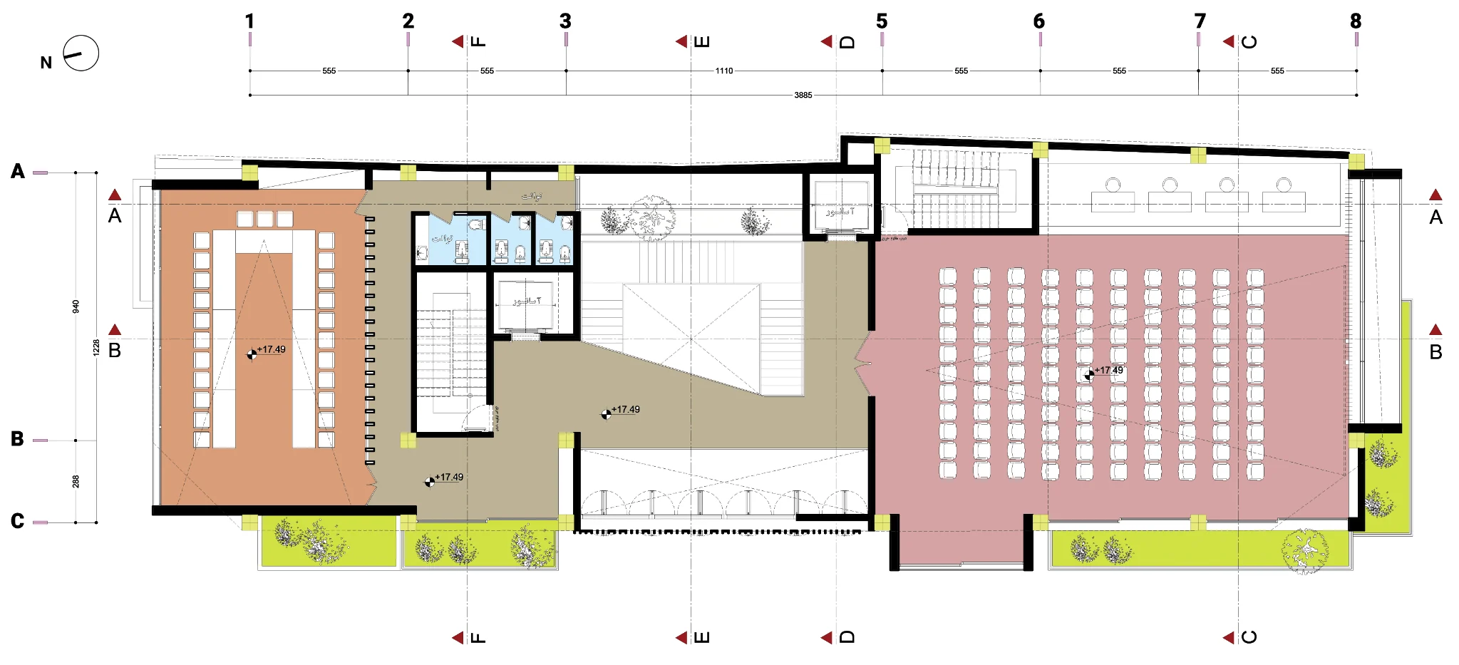 Mahabad Engineering Organization Building — Fourth floor plan