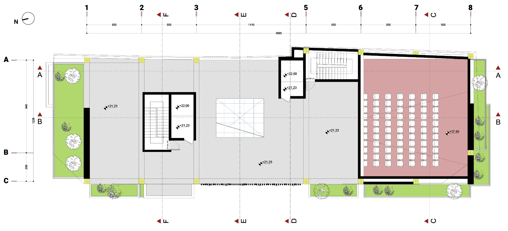 Mahabad Engineering Organization Building — Roof plan
