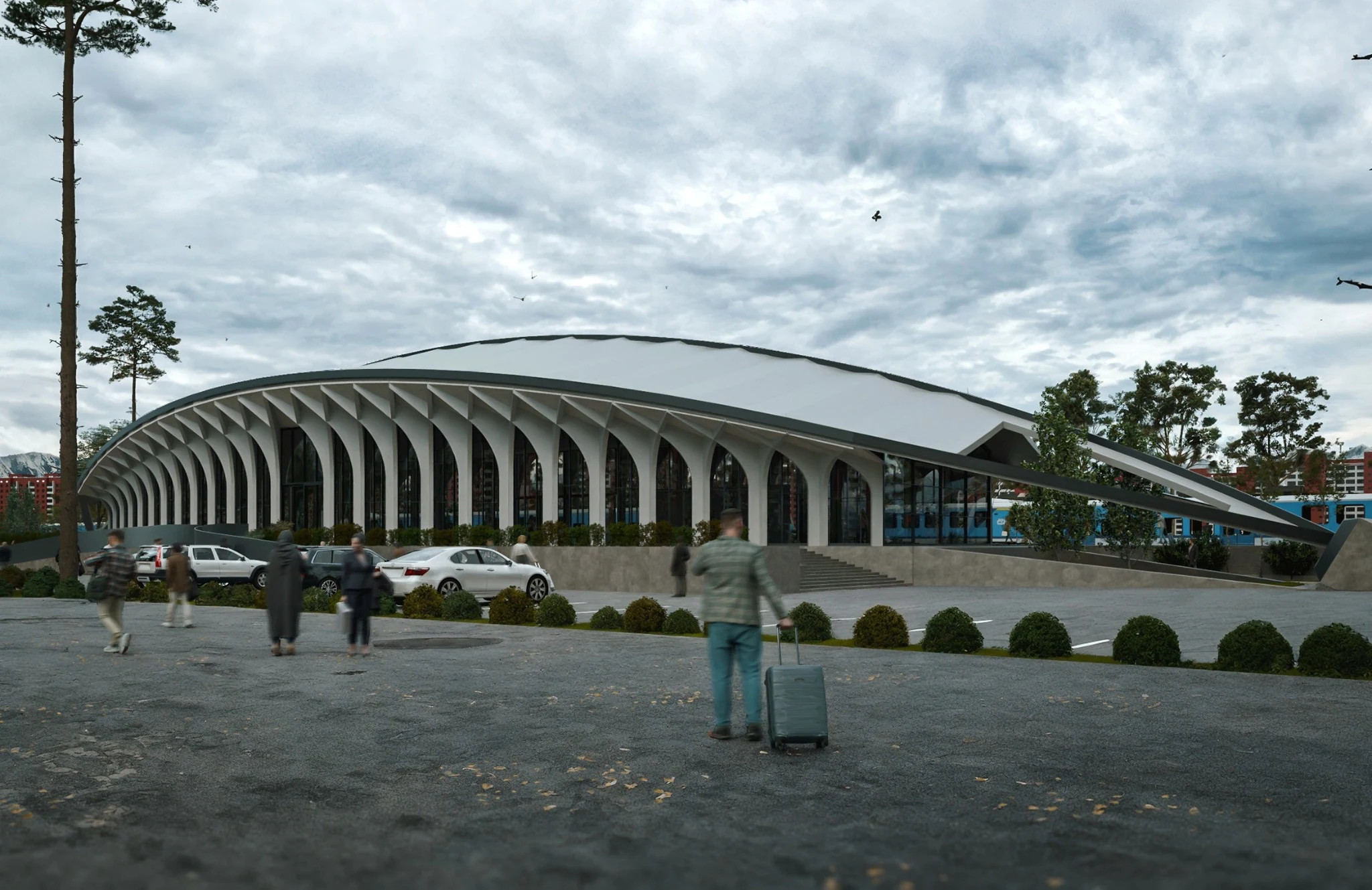 Parand Train Station — Station in the surrounding landscape