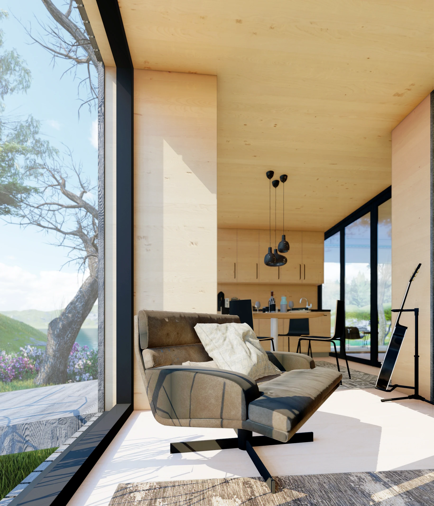 Bridge House — Living space opening toward nature