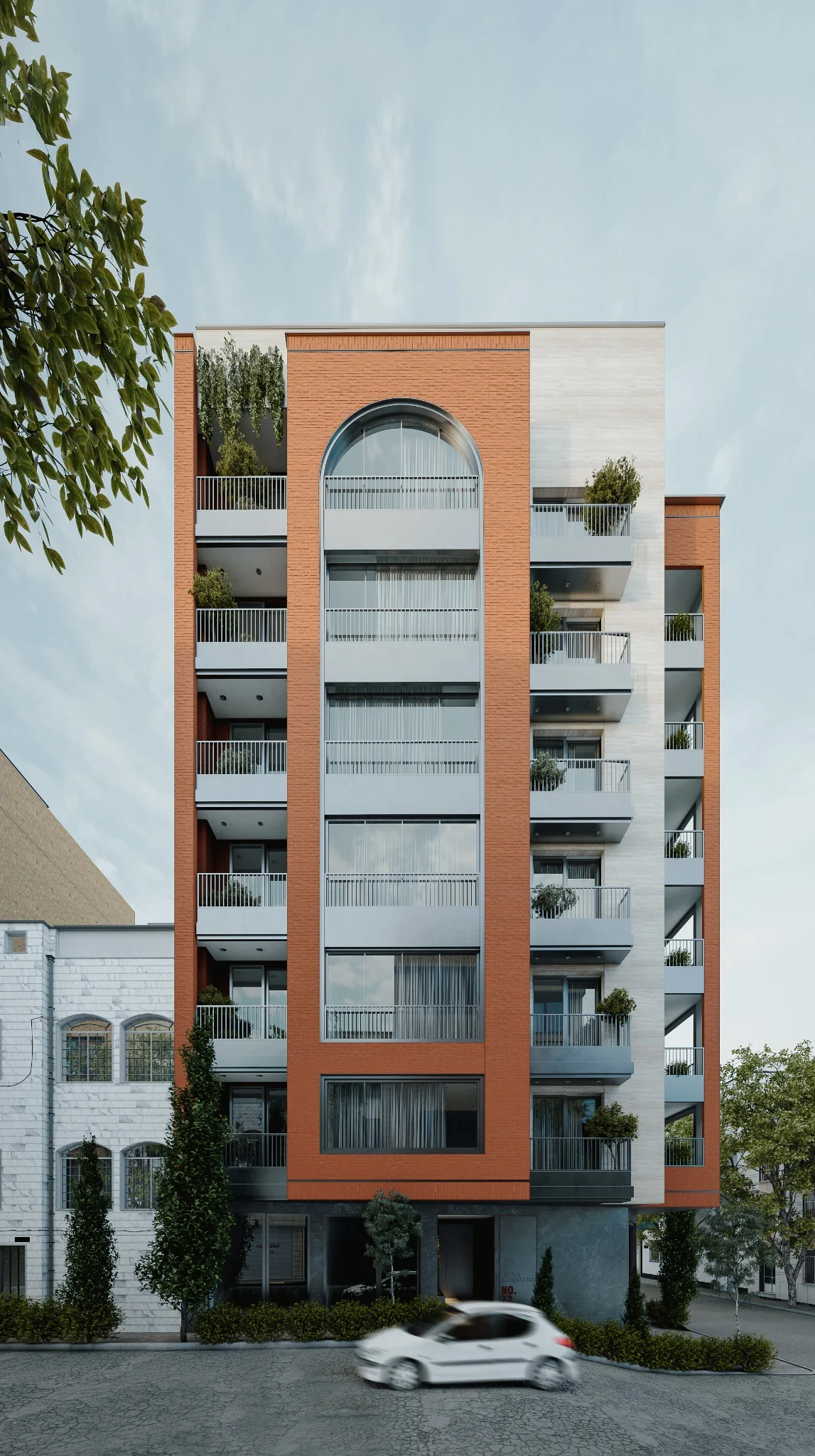 Royal Apartment No. 22 — Street-facing elevation