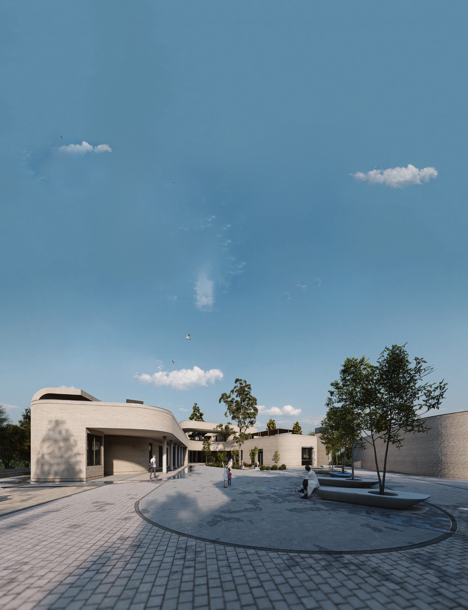 Saqqez Autism Center — Southern approach and entrance