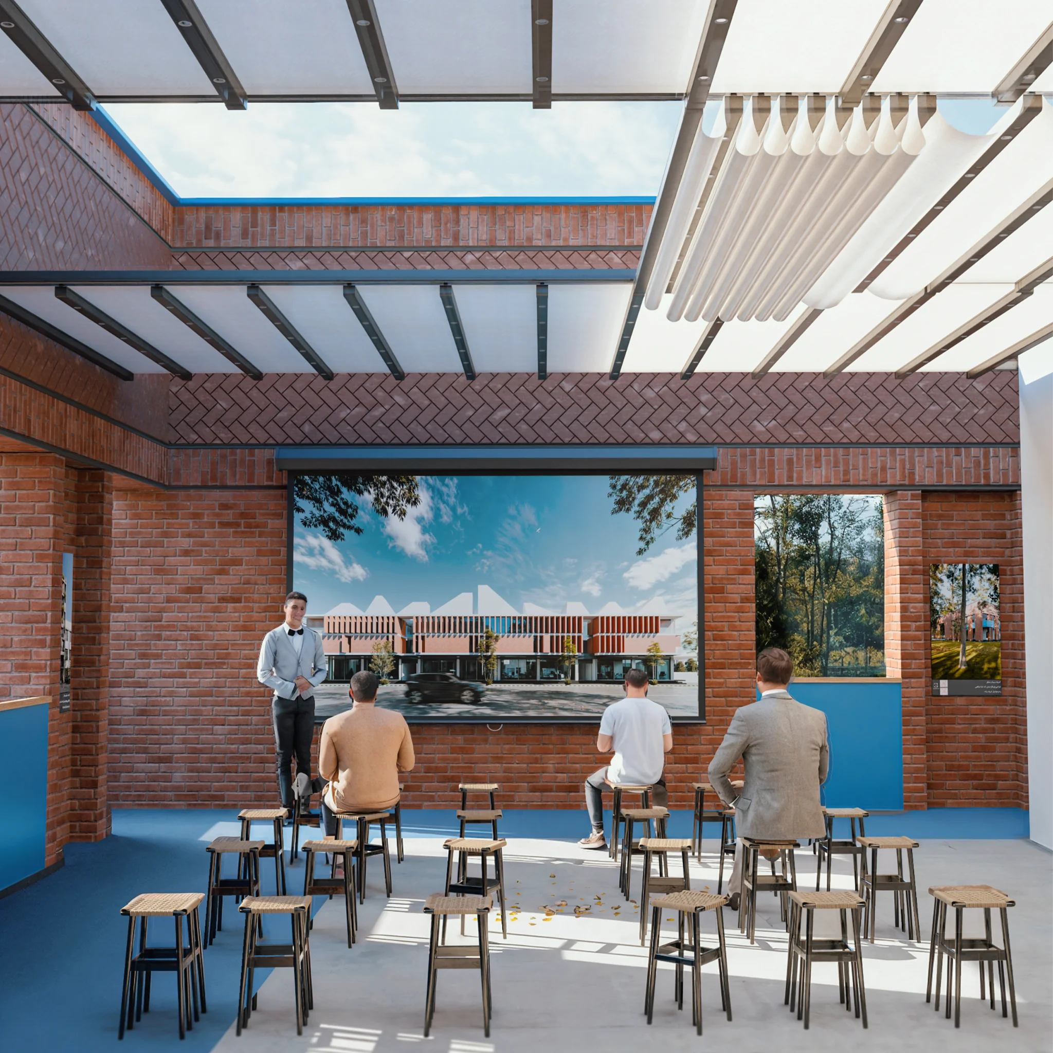 Municipal Office Building — Community room and flexible gathering space