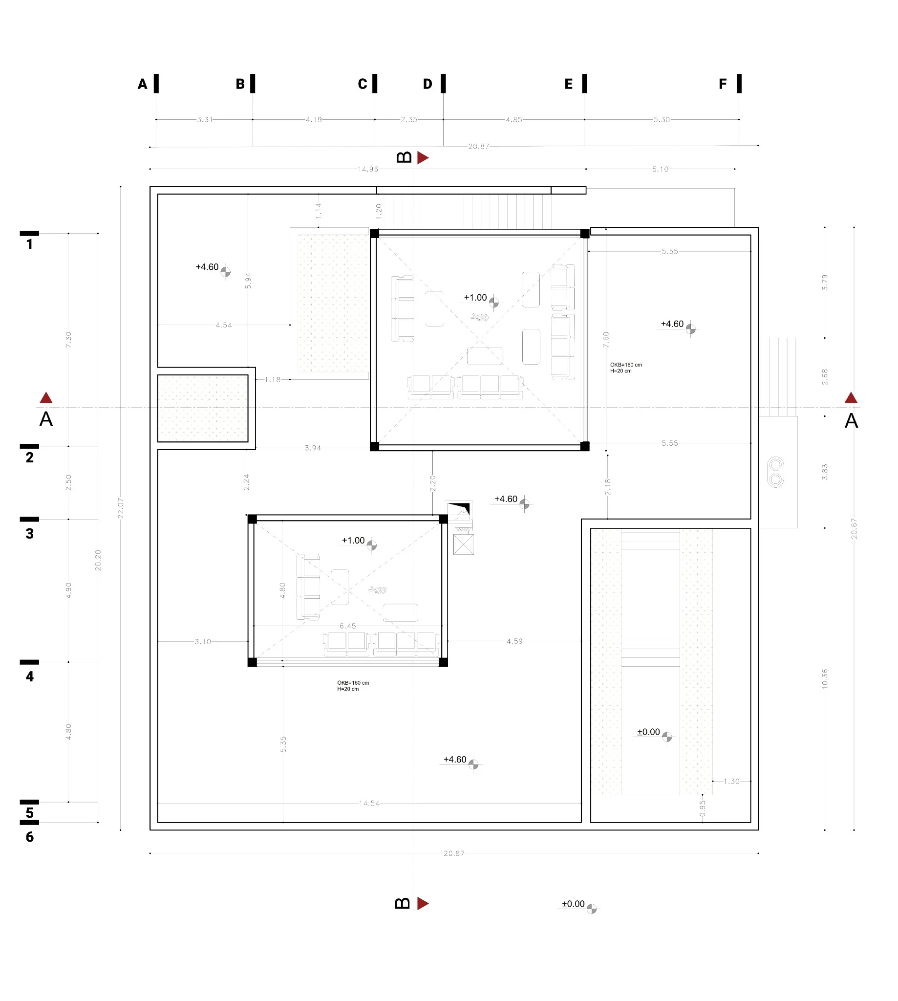 Saye Villa — Upper-level plan