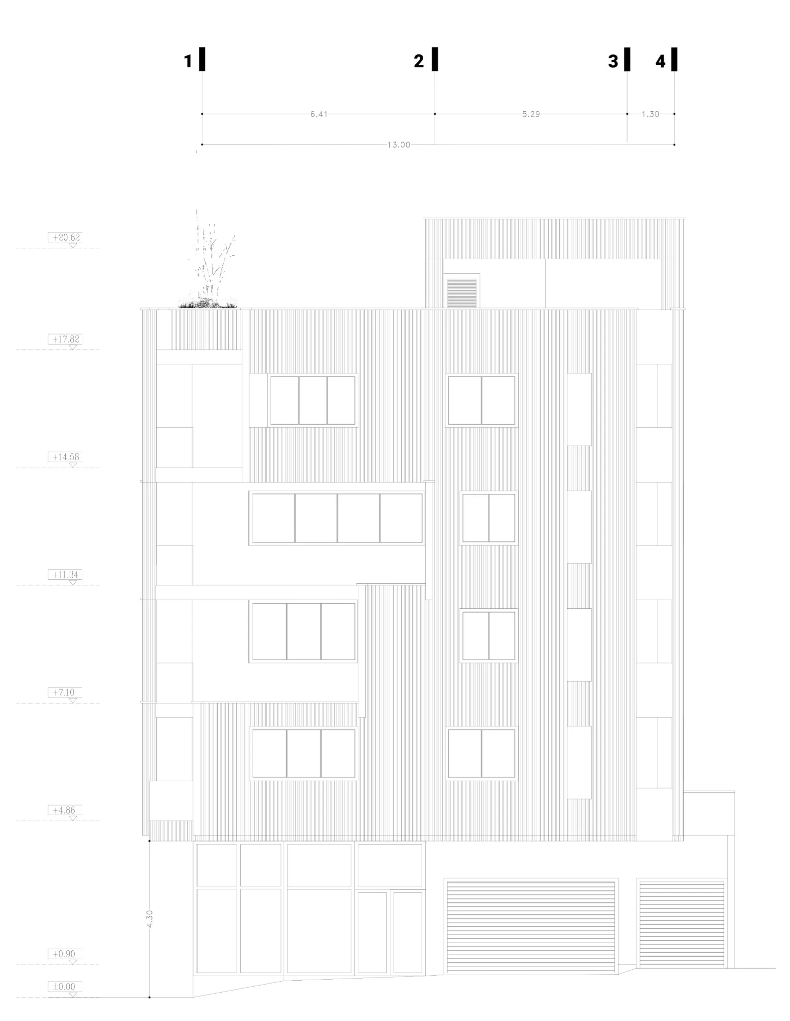 Shahrak Residential Building — Architectural elevation I