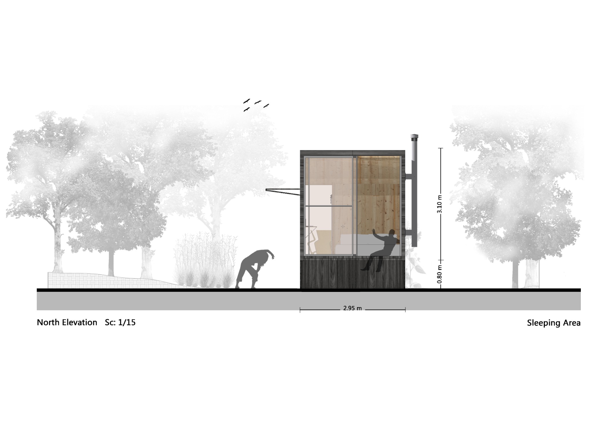 Wave House — North elevation