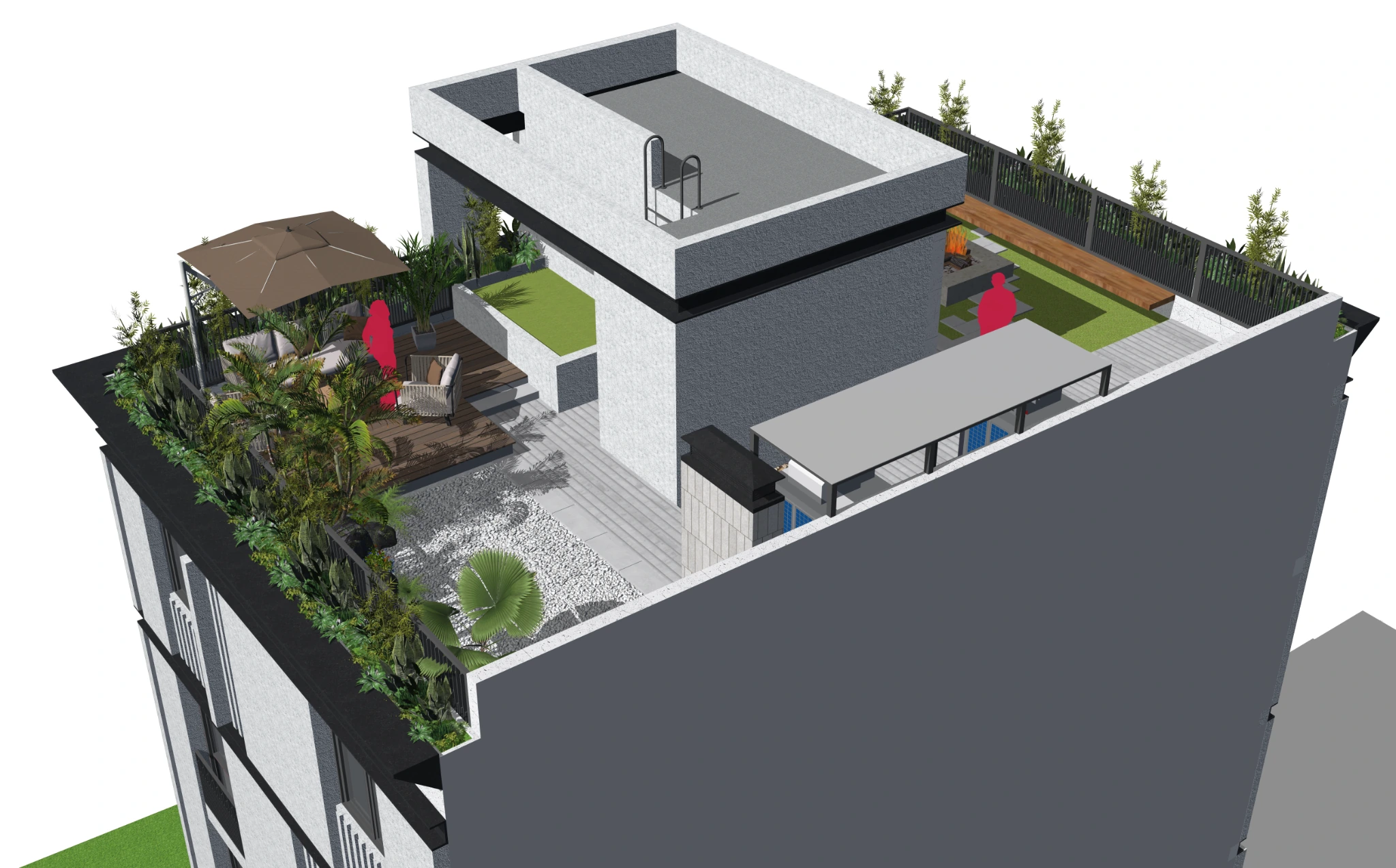 Zhiyar Building — Roof garden and outdoor living