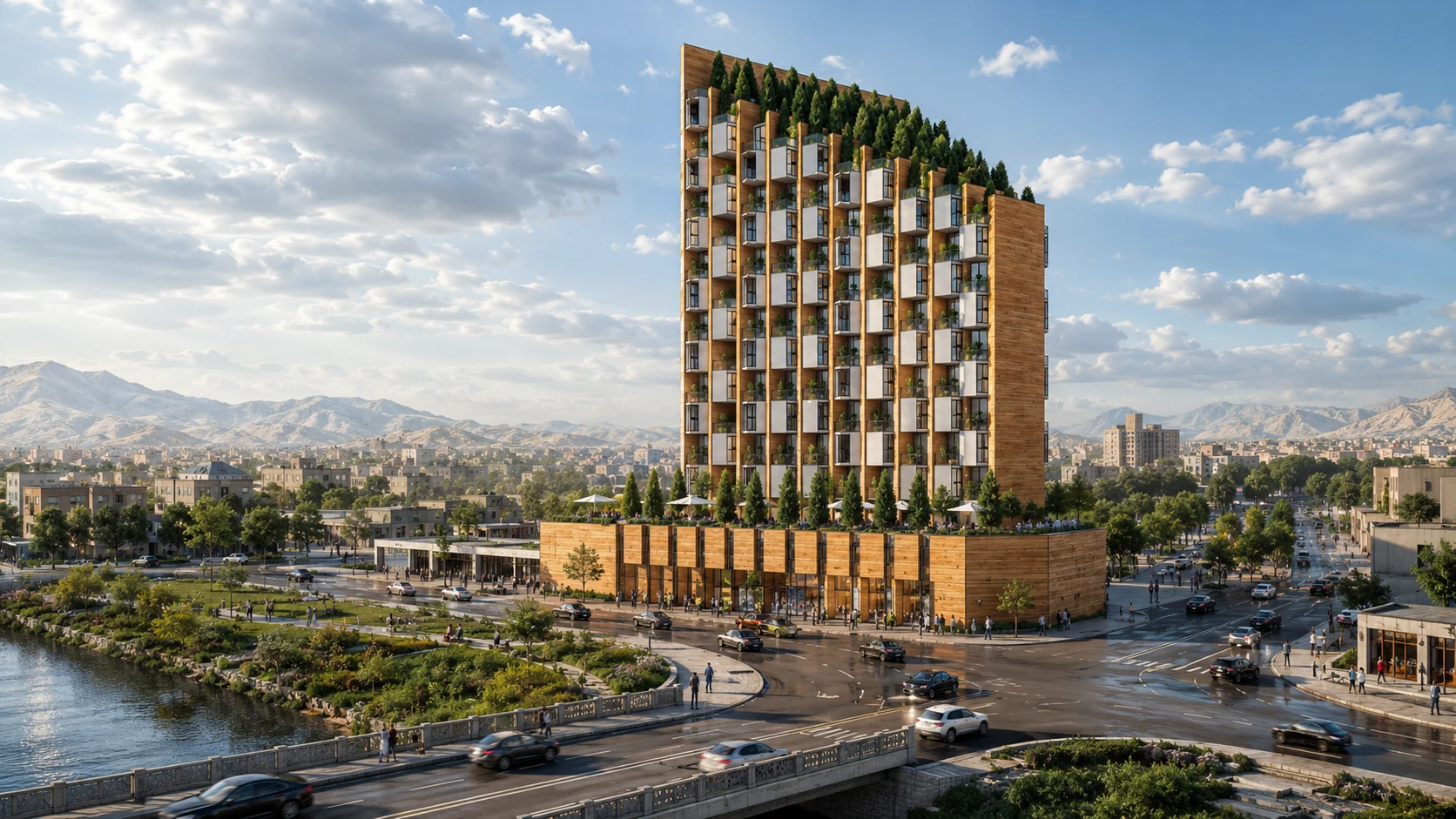 Zivieh Stepped Garden Tower — project image